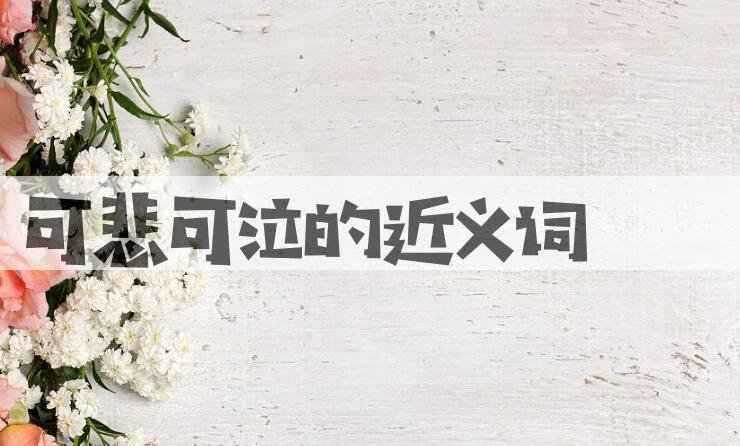 用可悲可泣造句
