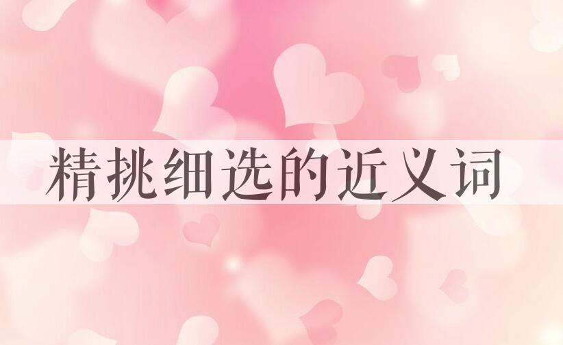 用精挑细选造句