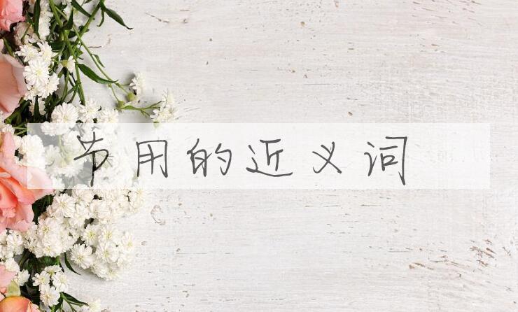 用节用造句
