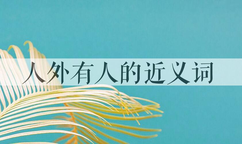 用人外有人造句