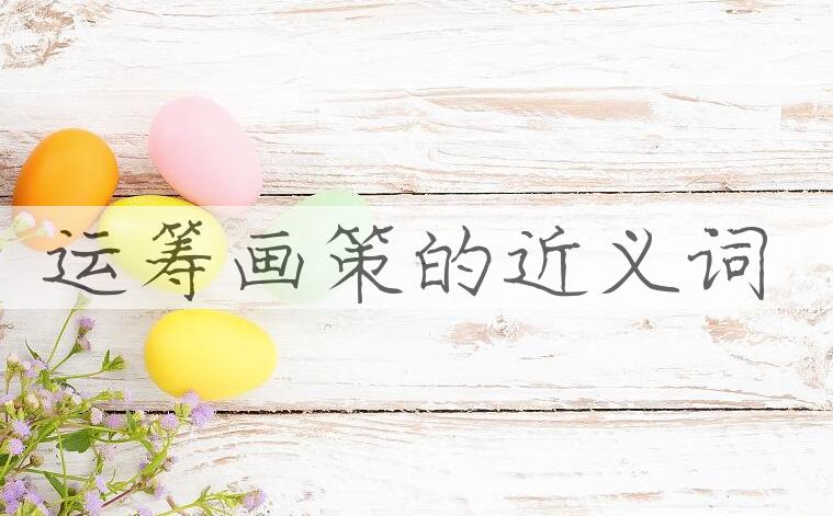 用运筹画策造句