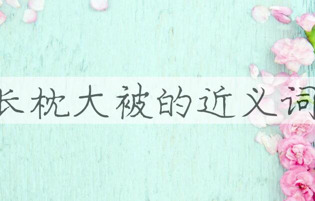 用长枕大被造句