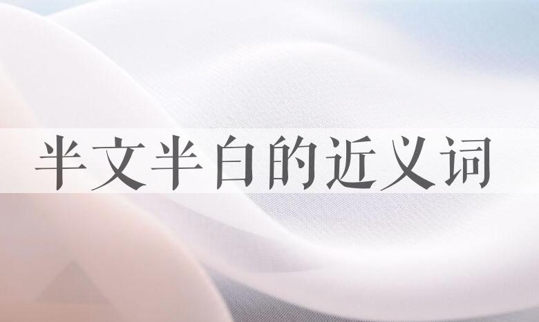 用半文半白造句