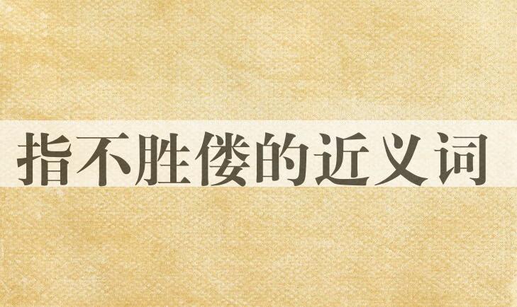 用指不胜偻造句
