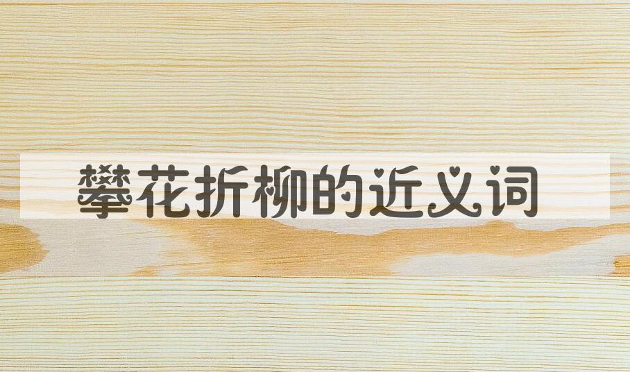 用攀花折柳造句