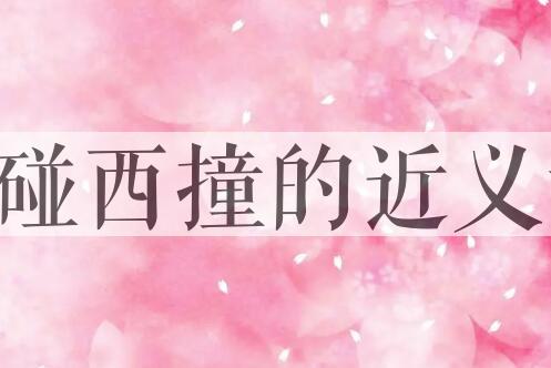 用东碰西撞造句