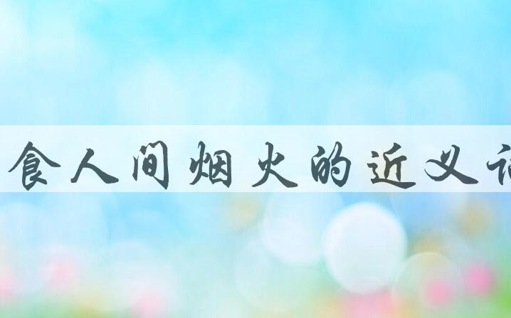 用不食人间烟火造句