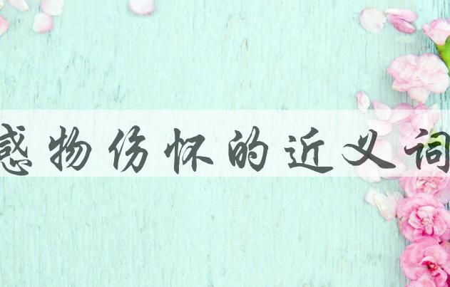 用感物伤怀造句