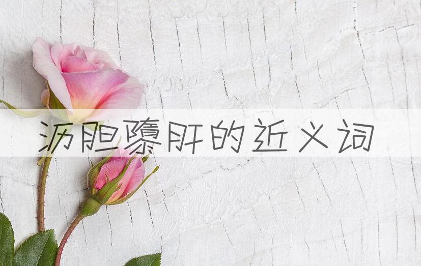 用沥胆隳肝造句