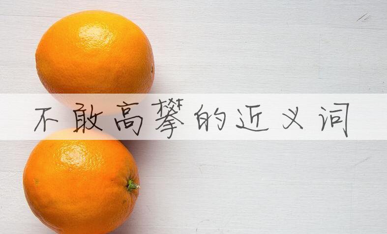 用不敢高攀造句