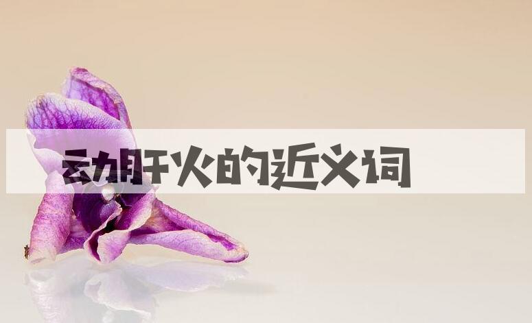 用动肝火造句
