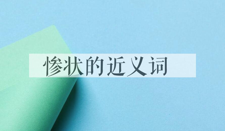 用惨状造句