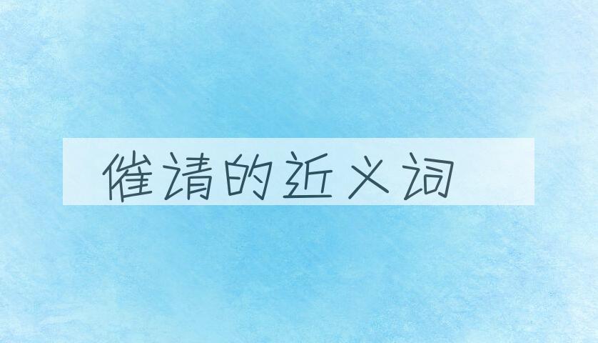 用催请造句