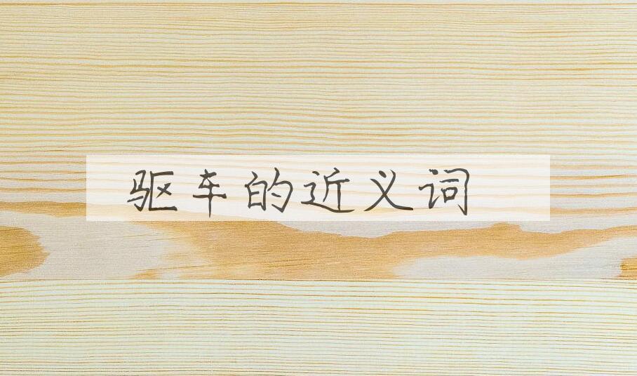 用驱车造句