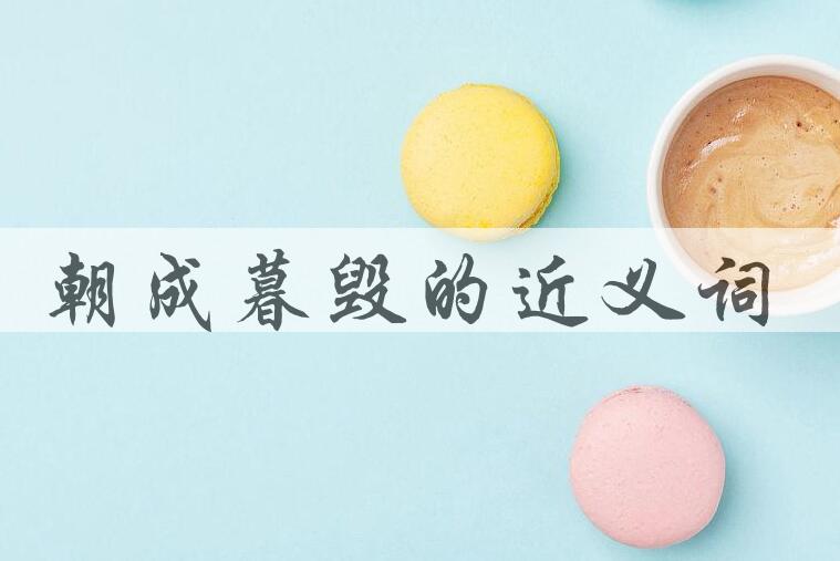 用朝成暮毁造句