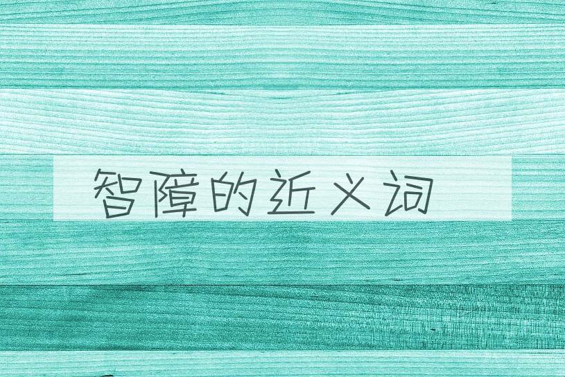 用智障造句