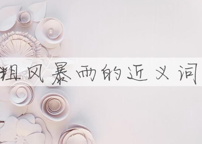 用粗风暴雨造句