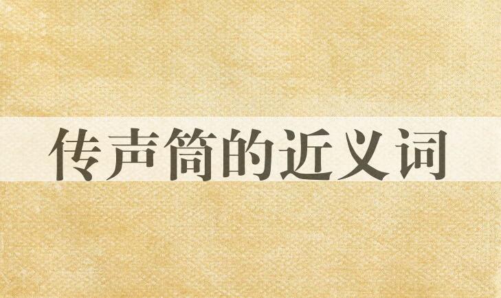 用传声筒造句