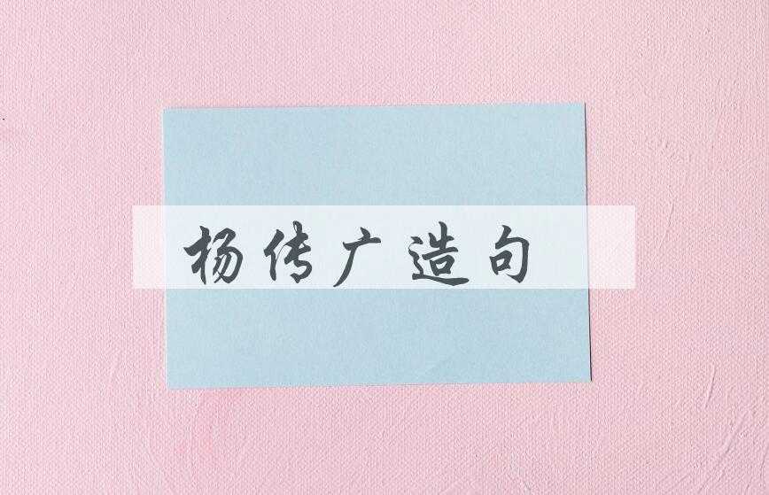 用杨传广(1933- )造句