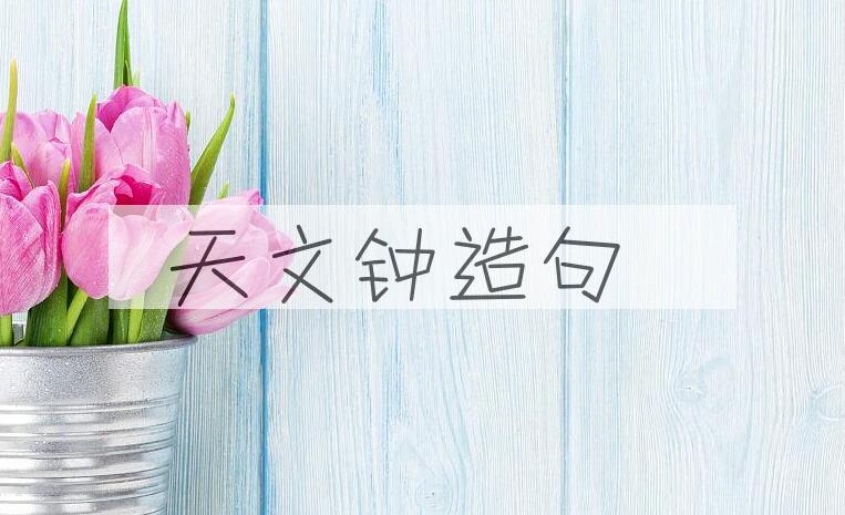 用天文钟造句