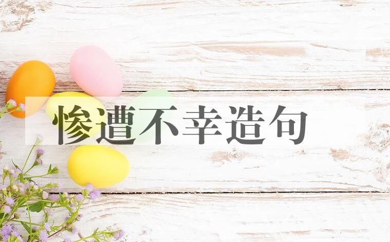 用惨遭不幸造句