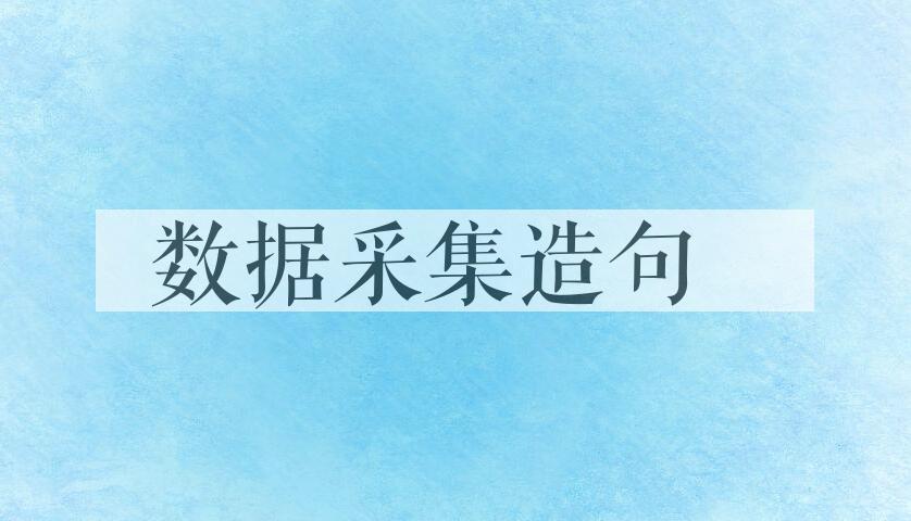用数据采集造句