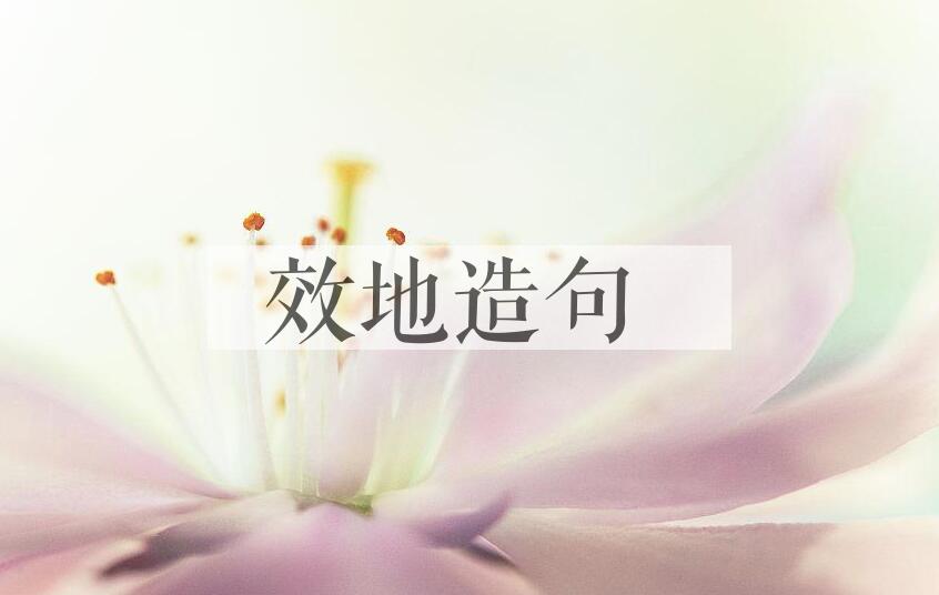 用效地造句