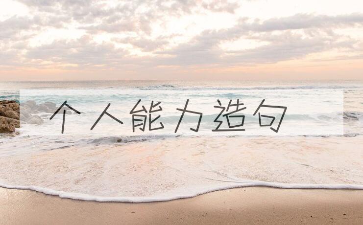 用个人能力造句