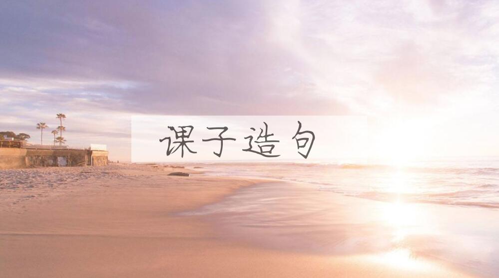 用课子造句