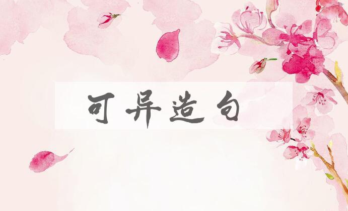 用可异造句