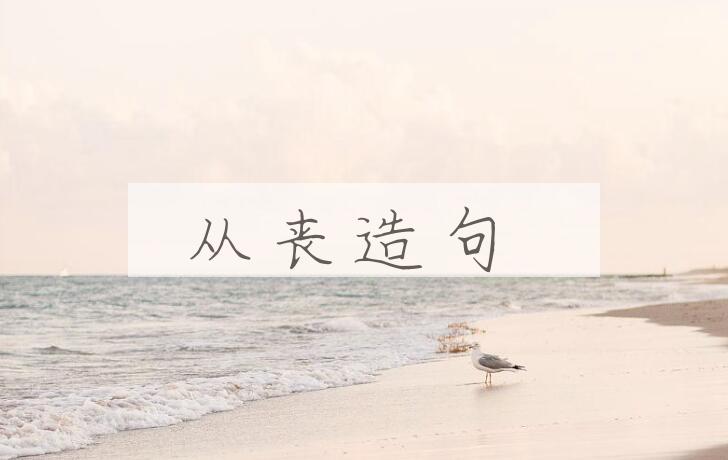 用从丧造句