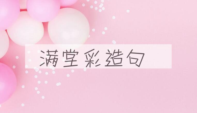 用满堂彩造句