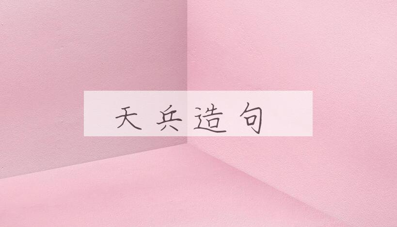 用天兵造句