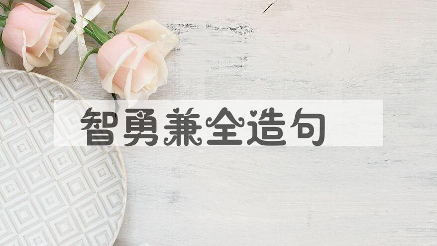 用智勇兼全造句