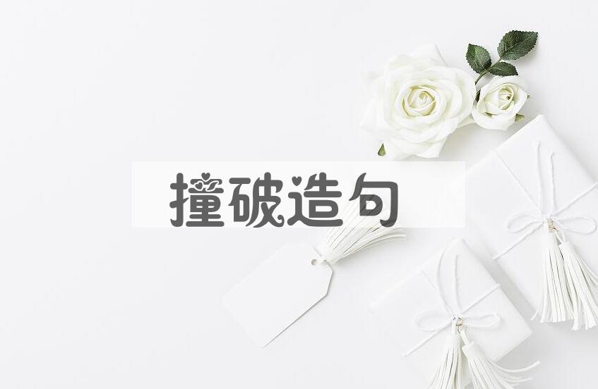 用撞破造句