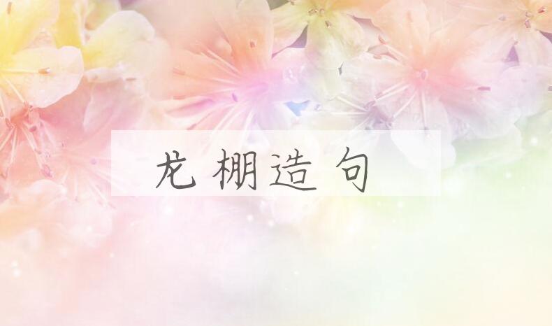 用龙棚造句
