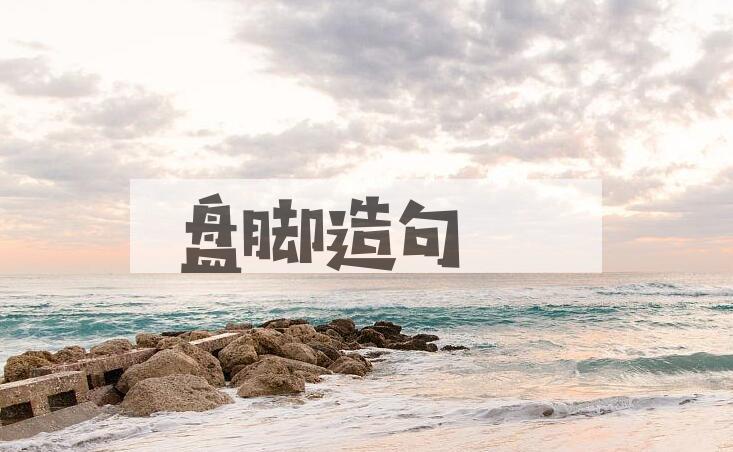 用盘脚造句