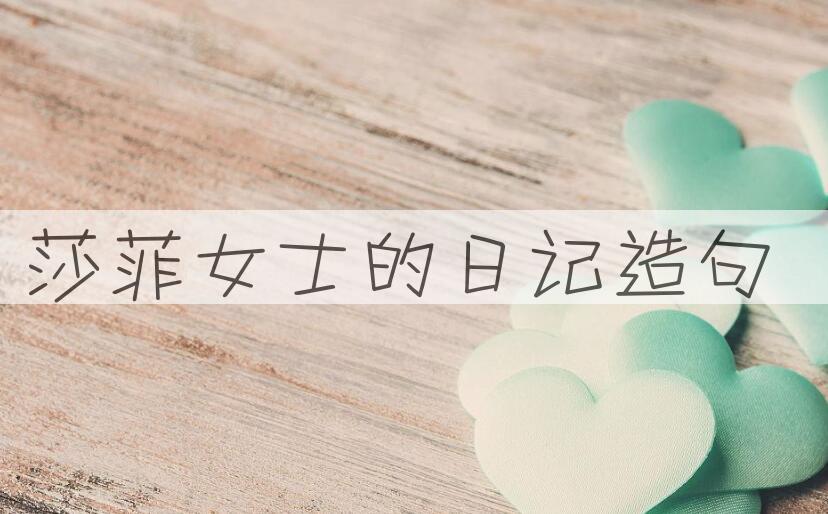 用莎菲女士的日记造句