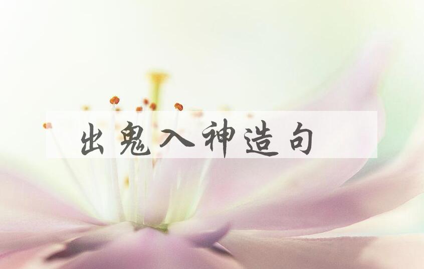 用出鬼入神造句