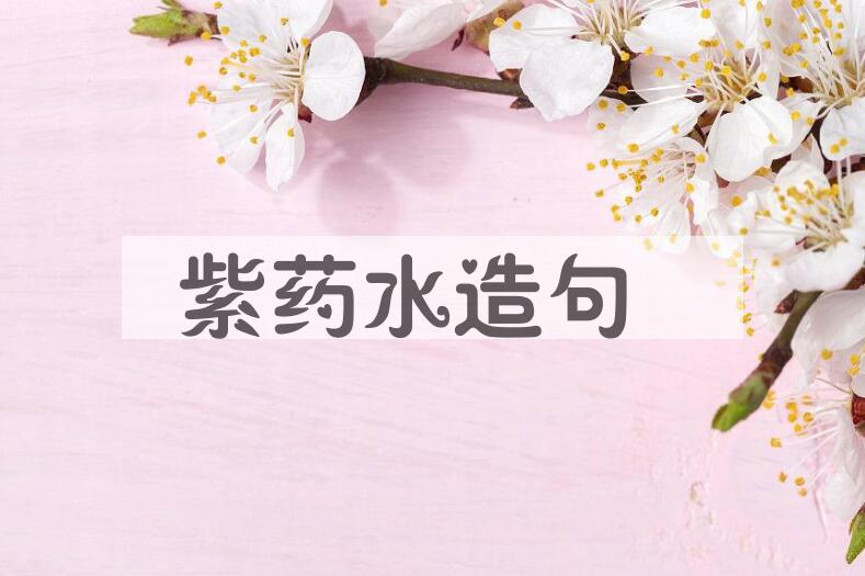 用紫药水造句