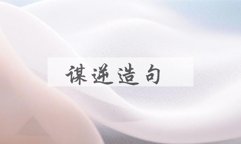 用谋逆造句