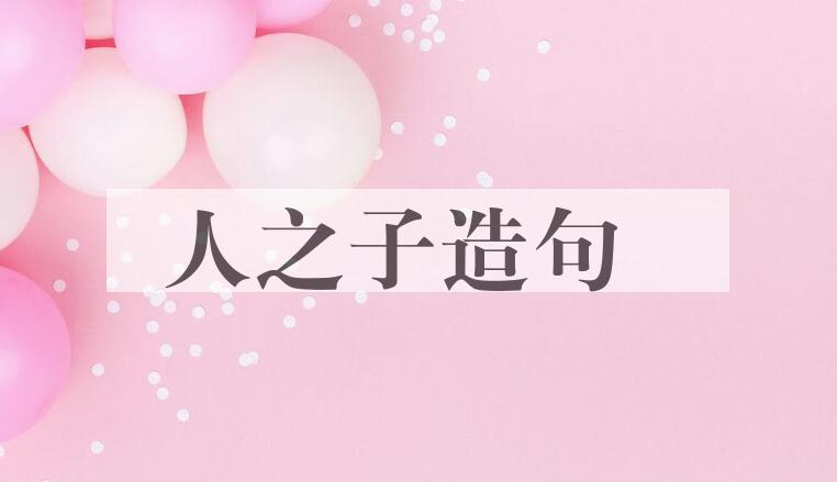 用人之子造句