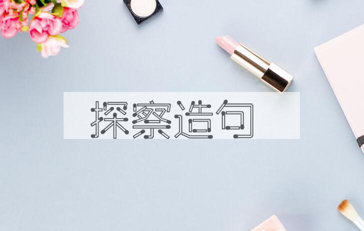 用探察造句