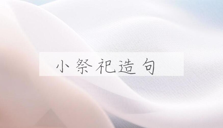 用小祭祀造句
