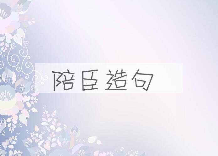用陪臣造句