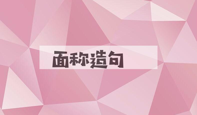 用面称造句