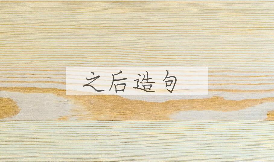 用之后造句