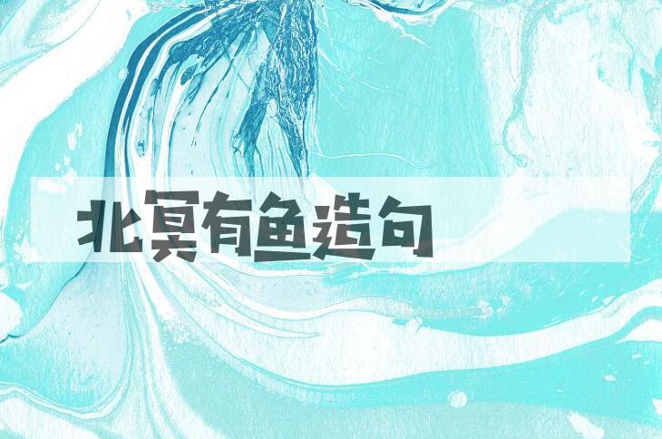 用北冥有鱼造句