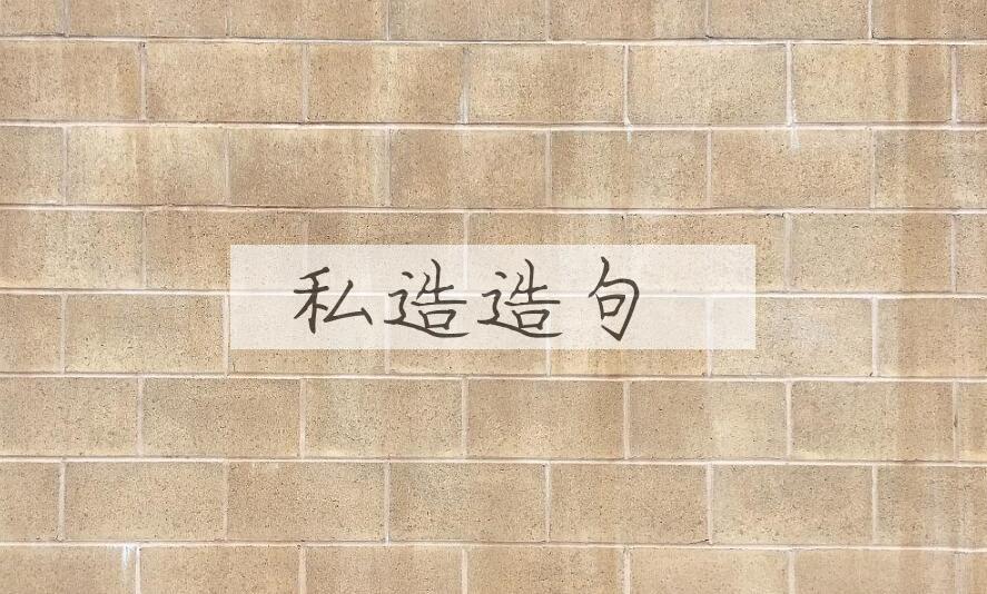 用私造造句