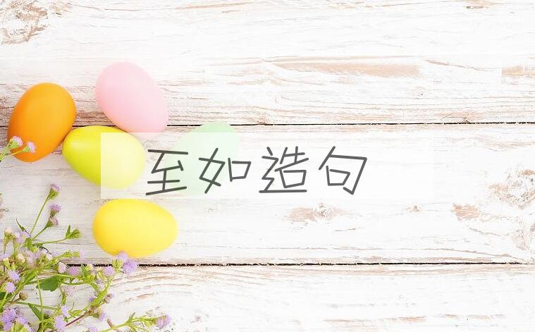 用至如造句